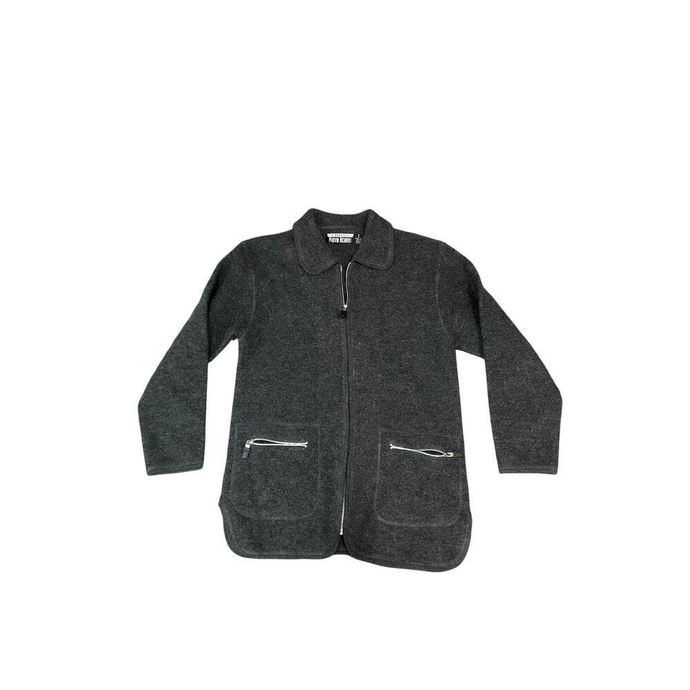 Vintage J. Percy for Marvin Richards Wool Coat Small Gray